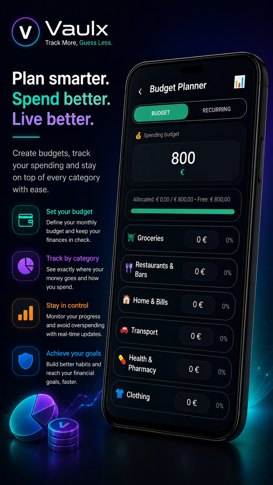 Vaulx Budget Planner